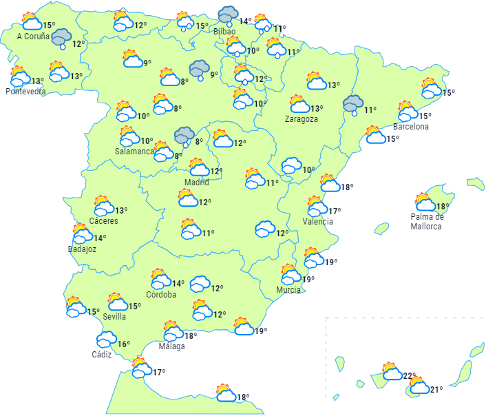 Spanien I Dag Nyheder I Dag Kan Der Falde Mudder Regn