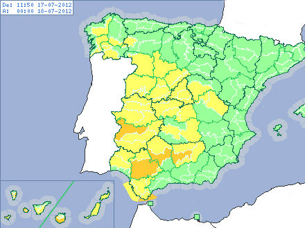 Spanien I Dag Nyheder Provinser I Alarmberedskab