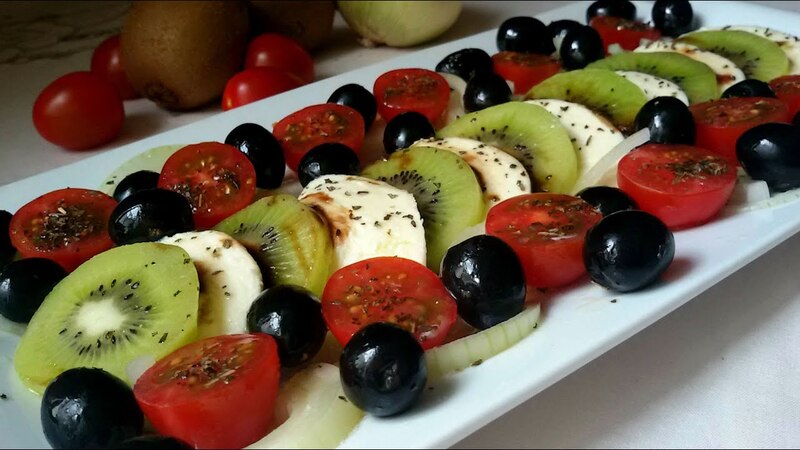 Ensalada de kiwi y mozzarella