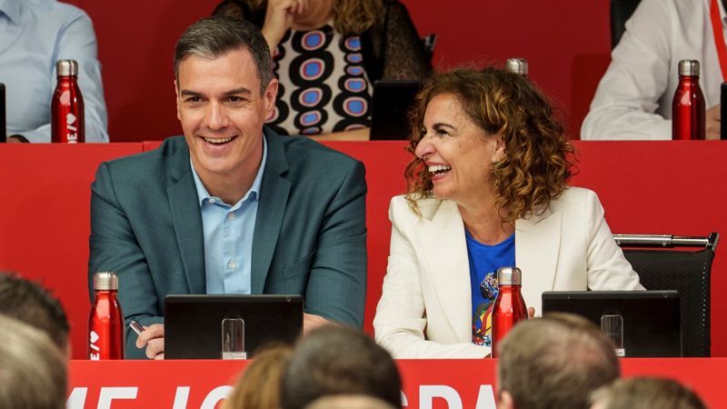 Pedro Sánchez og  María Jesús Montero