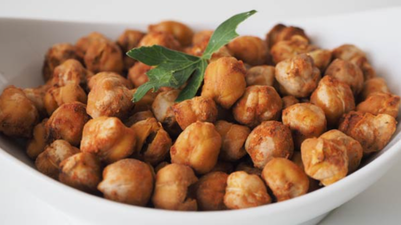 Snack de garbanzos al horno Snack de garbanzos al horno