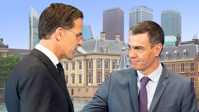 Mark Rutte og Pedro Sánchez Mark Rutte og Pedro Sánchez